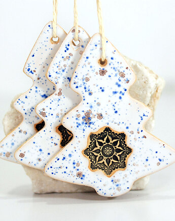 Choinki ceramiczne ozdoby świąteczne, 10FingersArt