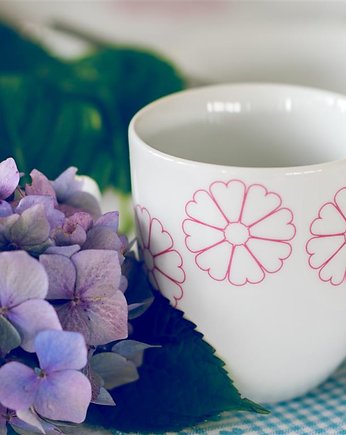 Porcelanowy Kubek - Kolekcja Makatka Róż, OKAZJE - Prezent na 40 urodziny