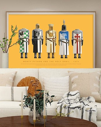 Monty Python i Święty Graal - plakat fine art, minimalmill