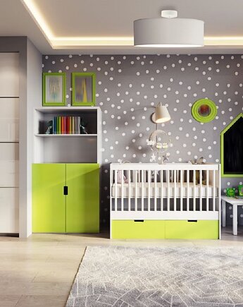 Niebieska lampa sufitowa do pokoju dziecka WENECJA KIDS fi - 60 cm, LYSNE