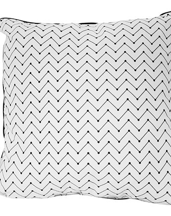 Poduszka SCANDI Czarne Zygzaki, Nukko Design