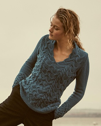 turkusowy sweter z kaszmirem, IrelandsEye