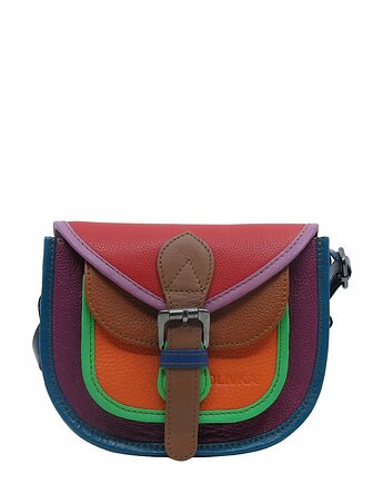 Torebka damska listonoszka skórzana regulowany pasek kolorowa OLIVKA, Olivka Warsaw