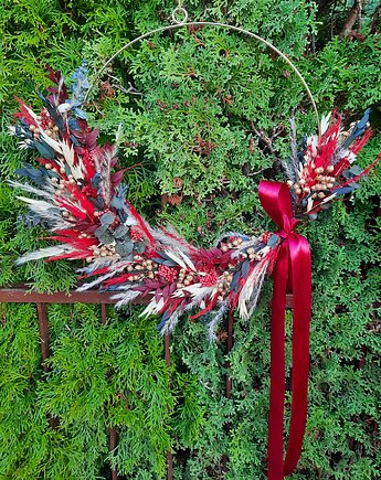 Wianek  noworoczny z suszonych kwiatów, Mudryk Viktoria Dried Flowers