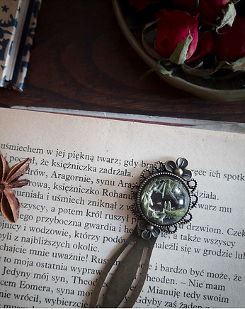 Zakładka z igłami drzewa, Figa handmade accessories
