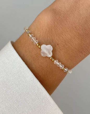 Bransoletka na nici z kryształem górskim, Bring Biżuteria