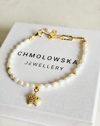Bransoletka Perły naturalne Gwiazdka, Chmolowska Jewellery