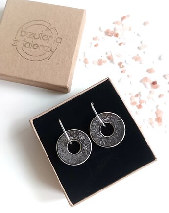 Kolczyki ceramiczne koła dwustronne