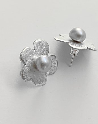 Kolczyki srebrne KWIAT, Katarzyna Kaminska ART