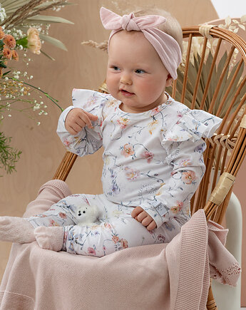Body niemowlęce CAMILLA organic z długim rękawem garden, Jamiks