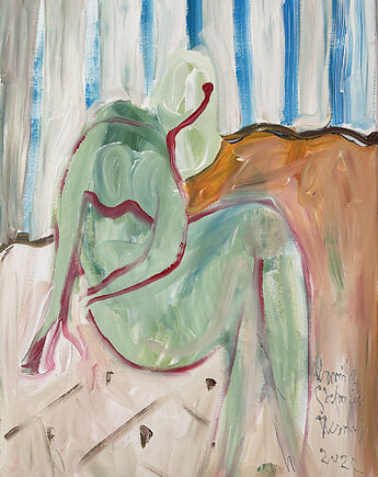 Green act  Obraz akrylowy 50 x 70 Kamila Stefania Tkaczyk, Kamila Stefania Tkaczyk