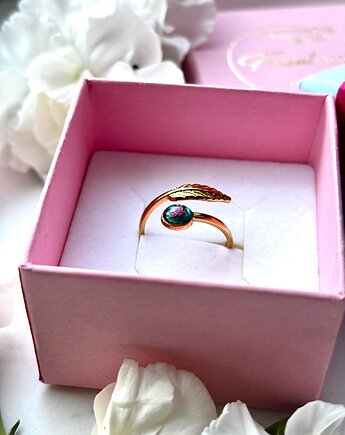 Pierścionek listek, Frant Art Jewellery