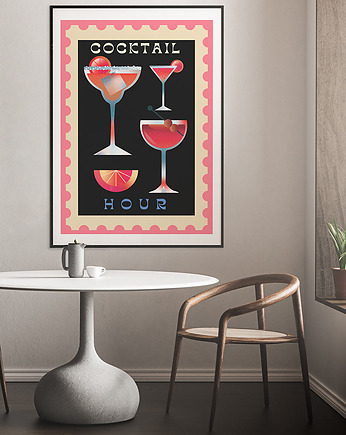 Cocktail Hour - plakat fine art, OKAZJE - Prezent na Ślub