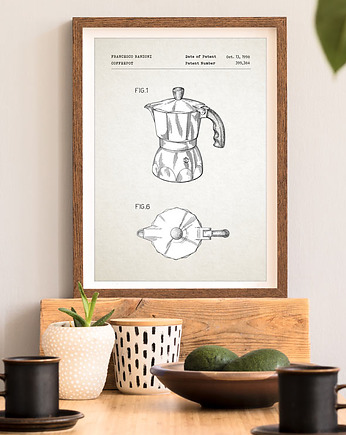 Plakat Kawiarka - patent, minimalmill