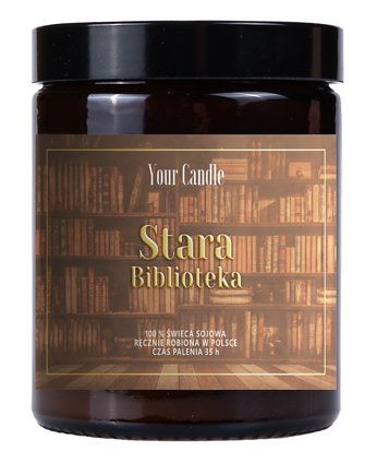 ŚWIECA SOJOWA STARA BIBLIOTEKA 180 ml - YOUR CANDLE, Your Candle