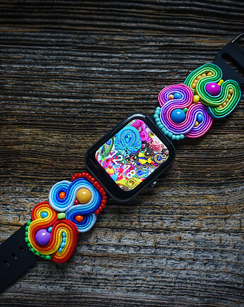Pasek do smartwacha z wzorem sutasz 20 mm, Mró Soutache