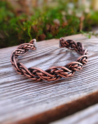Bransoletka miedziana Splot Intuicji, Treemasters Copper Jewelry
