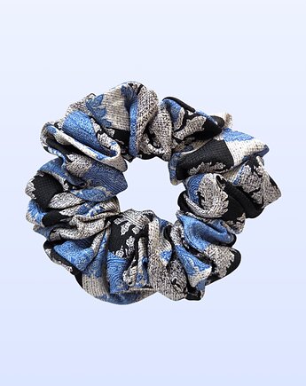 Scrunchie MIDI szaro-niebieska, mi.KREO