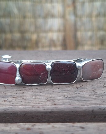 Jaspisy - klamra do włosów, po drugiej stronie lustra