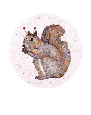 Wiewiórka Valentina - Grafika - Ilustracja na ścianę, BOSKE