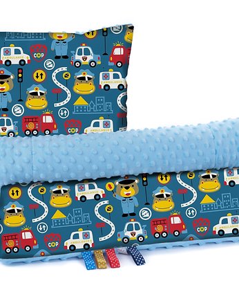 Komplet Kocyk Minky 75x100cm z poduszką  n014, Baby Love Decor
