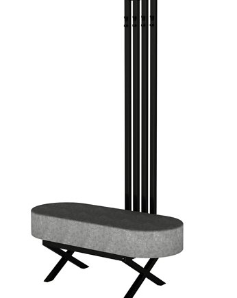 Ławka z Wieszakiem Hol Wiatrołap Biuro Przedpokoju  Kolory Rozmiary LMW-4, EMRA WOOD DESIGN