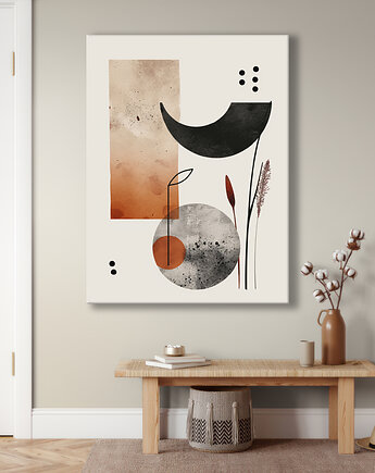 Geometria natury - Obraz na płótnie - Druk Blejtrama, Minimalizm, Loft #50, Black Sapphire Art