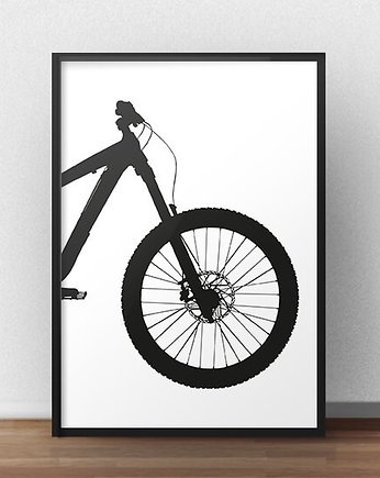 Plakat z przodem roweru enduro A3 (297mm x 420mm), scandiposter