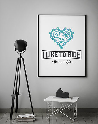 Plakat. I like to ride, studioixi