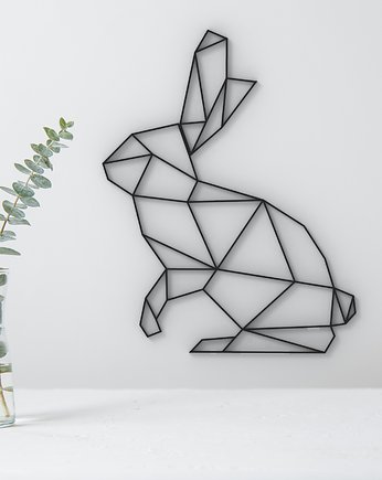 Zając Geometryczny - nowoczesna wielkanocna dekoracja na ścianę, Printerior