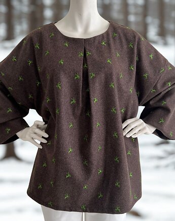 AURORA Renifer wełniany sweter NO.2, THE ABER STUDIO