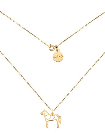 Złoty naszyjnik z ażurowym koniem, SOTHO