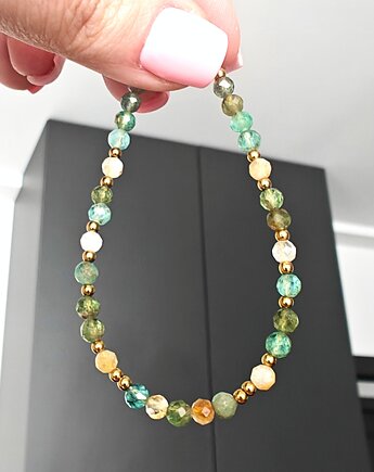 Bransoletka kianit i cytryn, NESSING handmade