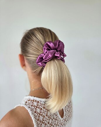 Gumka jedwabna, scrunchie, frotka heather charm MAXI, Capillum