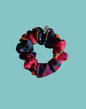 Gumka jedwabna, scrunchie, frotka kosmiczny sen MINI, Capillum