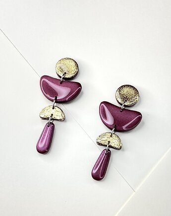 TIDO wiszące kolorowe lekkie kolczyki, Clayee