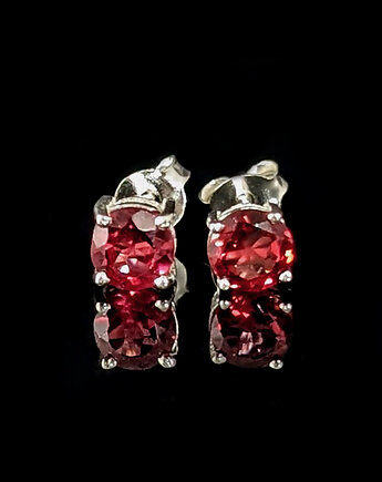 Kolczyki srebrne Barocco- subtelne rodolity, Pracownia Neores