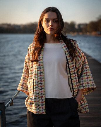 Libi - Kimono w kolorową kratkę, ZNA