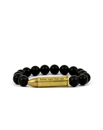 Better Wear Than Use- Onyx Mat Bracelet, Unikke Design