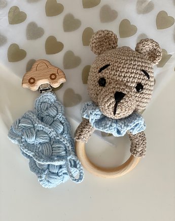 Box prezentowy, prezent dla niemowlaka, prezent na babyshowe, HANDMADE crochet by Klaudia