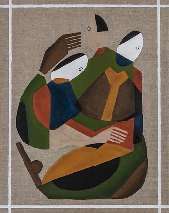 ORYGINAŁ. Obraz na płótnie - Oni 1, 50x40 cm, Gosia Sendlewska