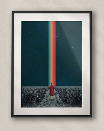 Plakat motywacyjny - Idź swoją drogą - Kolaż minimalistyczny, DAPIDOKA