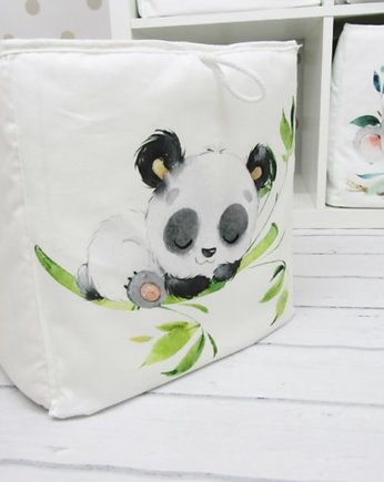 Pojemnik na zabawki z Misiem Panda, Enitka Sweet Baby Room