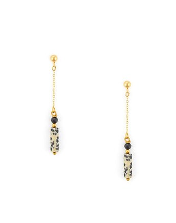 Wiszące kolczyki z kamieniem dalmatyńskim, Kulka Bransoletki