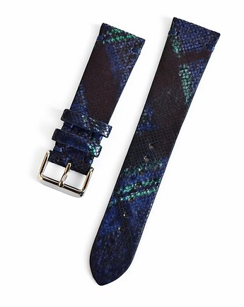 Pasek do zegarka  rozm: 20mm granatowy szkocka kratka, Lamato