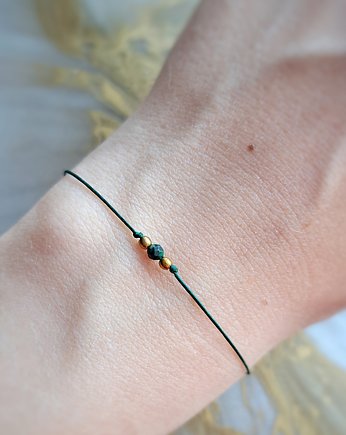 Bransoletka minimalistyczna-malachit- równowaga, NK PRODUCTS