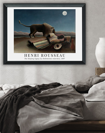 Plakat reprodukcja Henri Rousseau "The Sleeping Gypsy", Well Done Shop