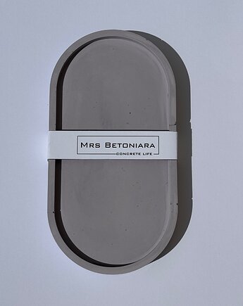 Podstawek owalny z gipsu, Mrs Betoniara