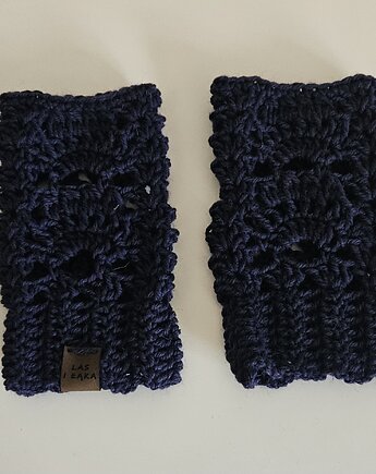 Mitenki retro z wełny, Las i Łąka