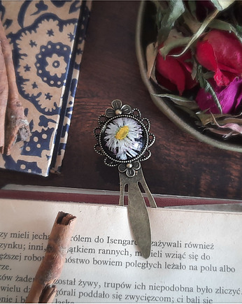Zakładka ze stokrotką, Figa handmade accessories